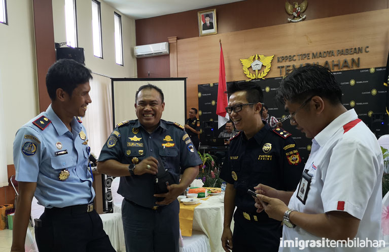 Kepala Kantor Imigrasi Tembilahan Hadiri Pisah Sambut Kepala Bea Cukai Tembilahan